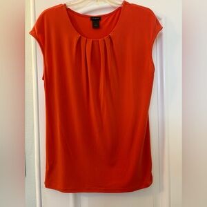 Ann Taylor Vibrant Orange Blouse